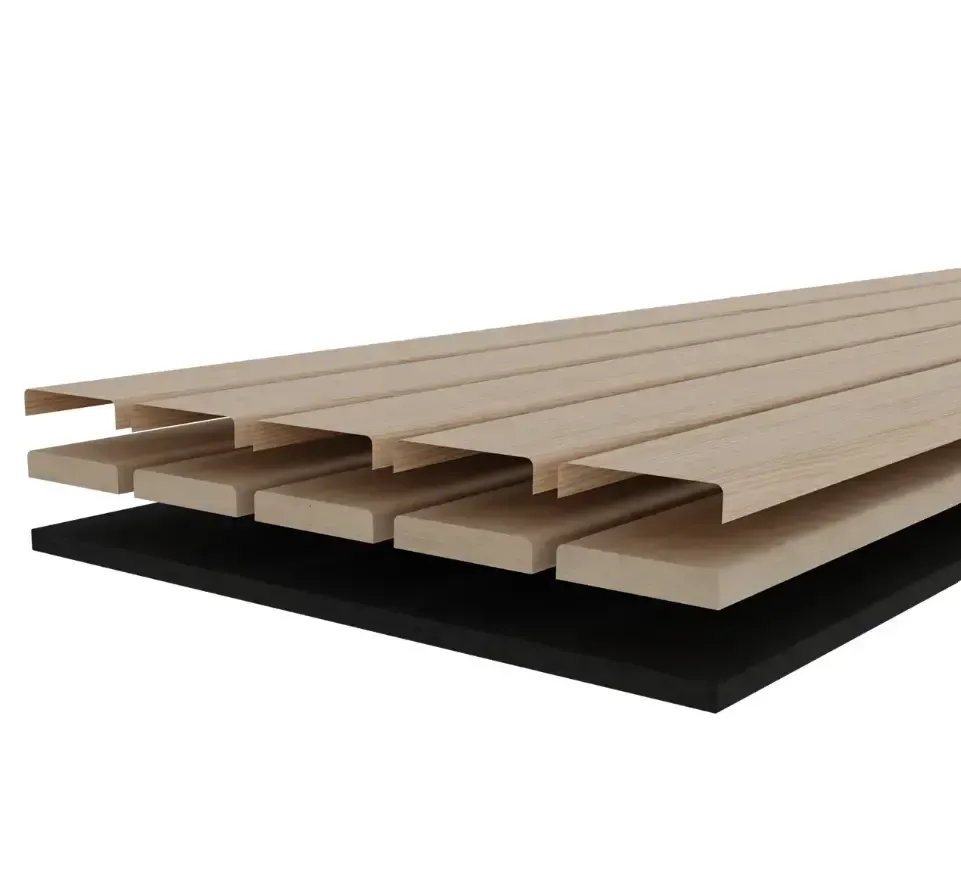 Veneer Covered Wood Slat Panels