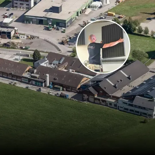 Soundproofing in a production plant