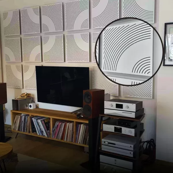 Decibel-Acoustic Panels in a Living Room