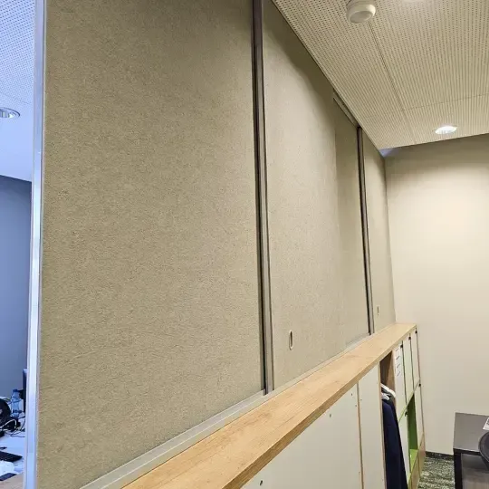 Custom Moving Separator Wall for Bank Office