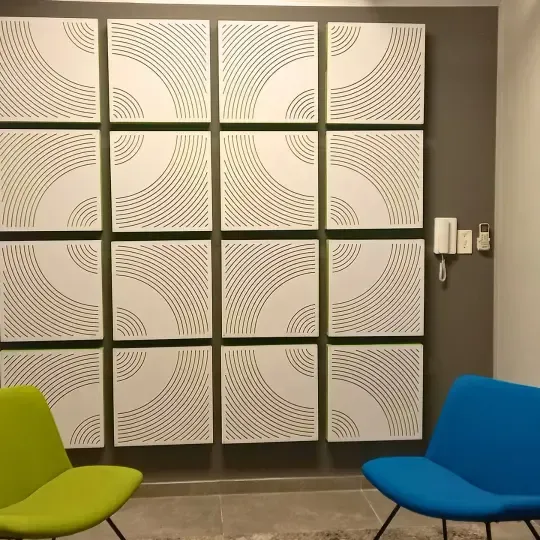 Custom Acoustic Treatment for Client-Centric Office 