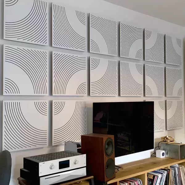 Acoustic Panels in a Living Room