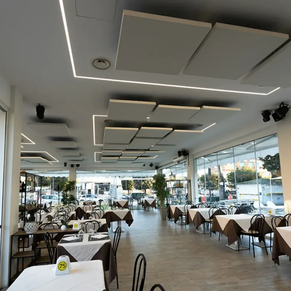 Reducing Noise and Echo in a Restaurant in Anzio