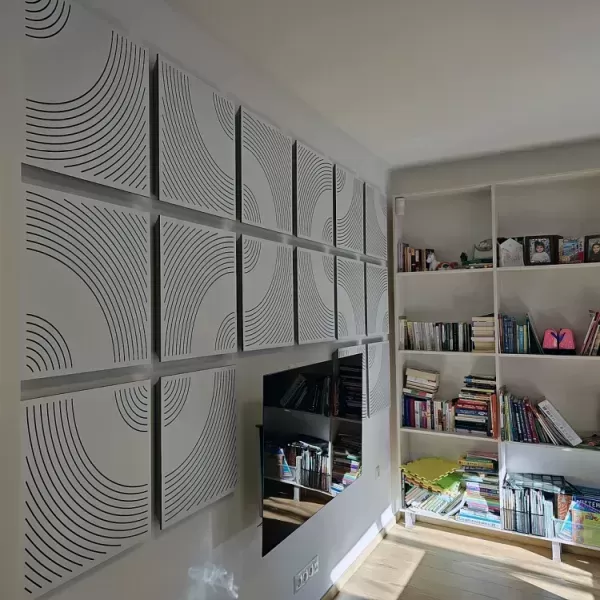 Acoustic Panels in a Living Room