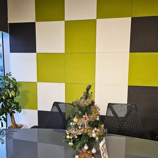 Office Transformation with Colourful Acoustic Panels